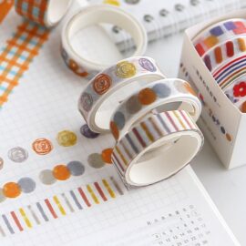 Colorful Paper Washi Tape Set of Five