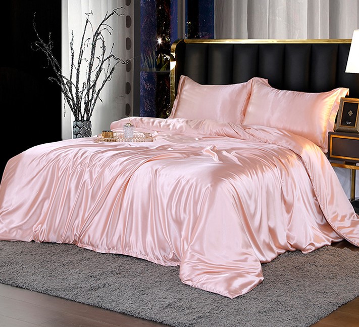 Jade Pink Set of Four Bed Linen