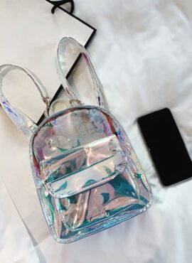 Holographic Plastic Backpack