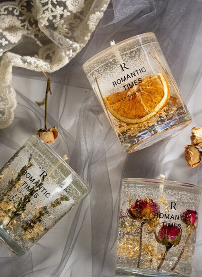 Jelly Scented Candle with Dried Fruits and Flowers