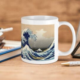 Kanagawa Wave Print Mug