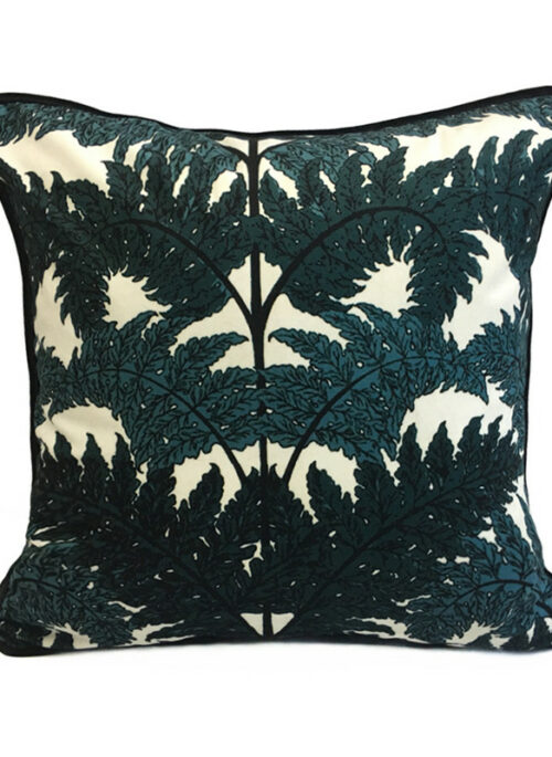 Leaves Print Flannel Throw Pillowcase