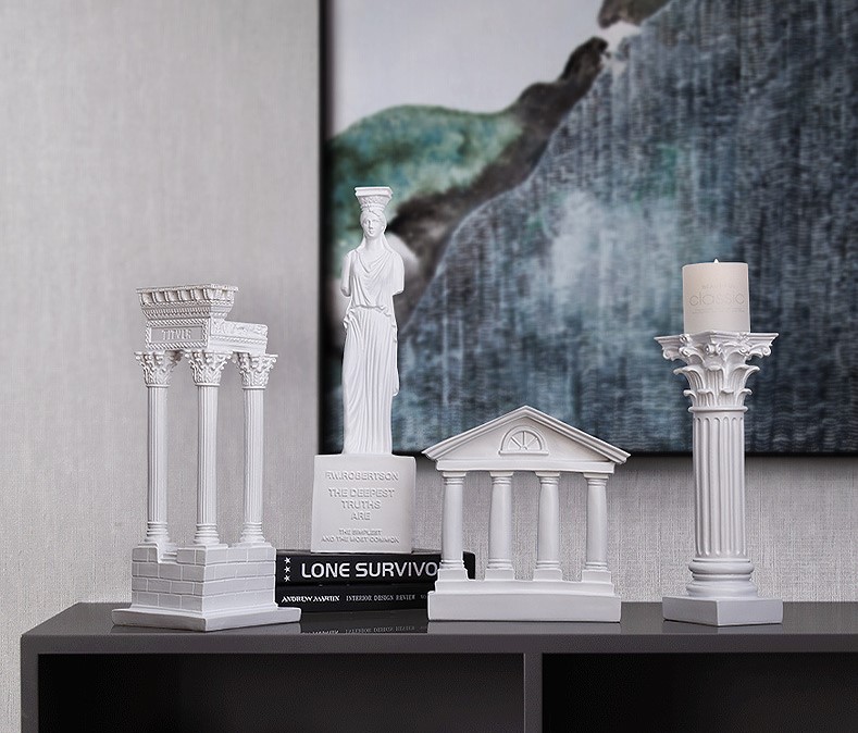 Resin Greek Columns Sculpture