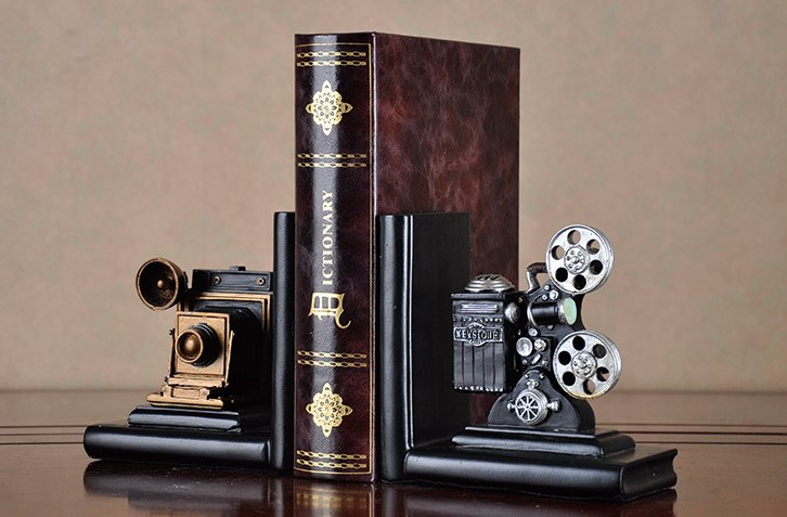 Retro Film Camera Book End