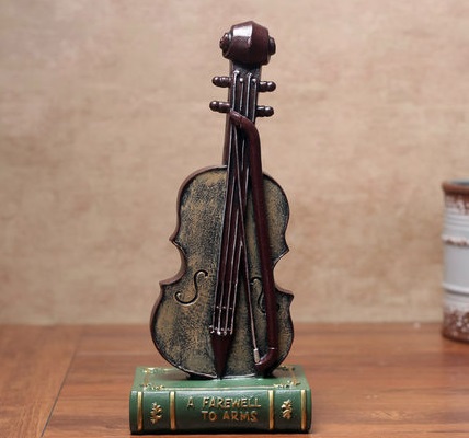 Retro Violin Decor