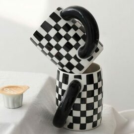 Checkered Chunky Mug