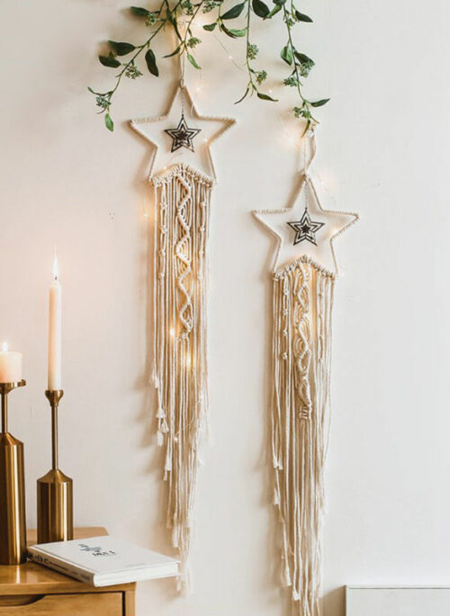 Star Cotton Rope Wall Hanging Decoration