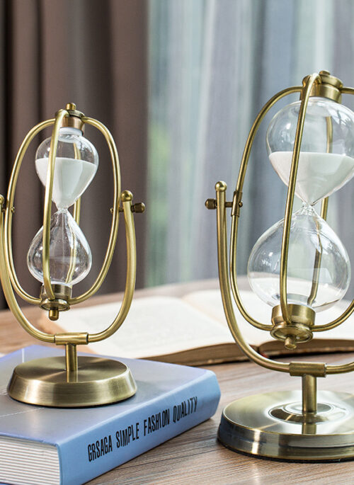 Bronze Rotating Hourglass