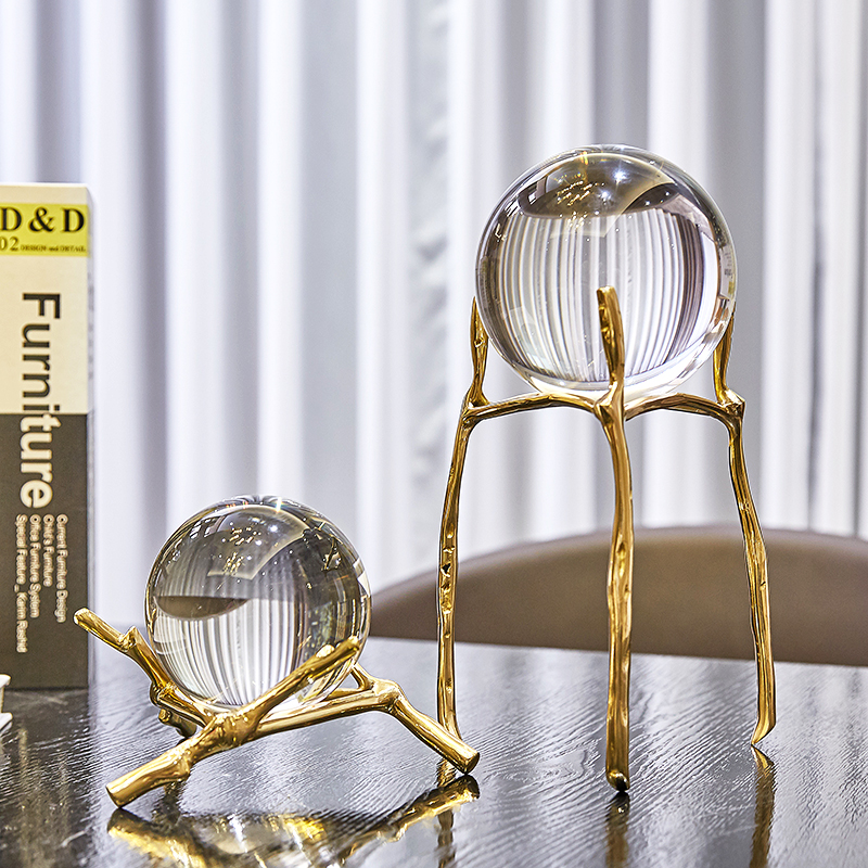 Crystal Ball with Branch Stand