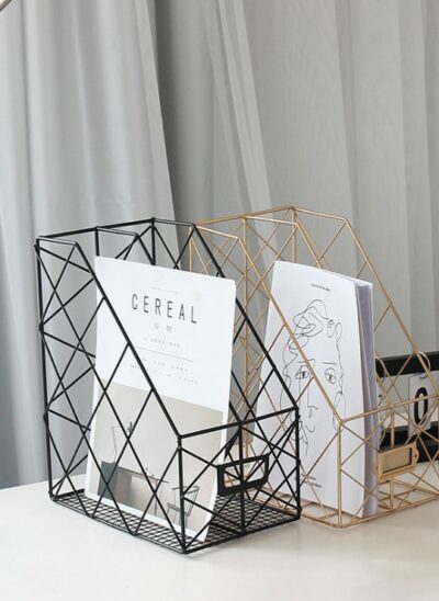 Iron Wire Magazine Rack