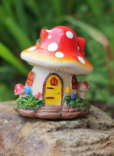 Mini Mushroom House Decor