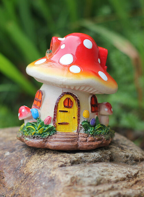 Mini Mushroom House Decor