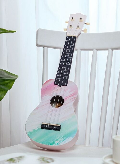 Ombre Pink and Teal Ukulele