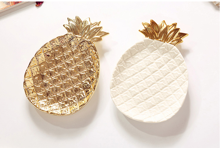 Porcelain Pineapple Tray Plate