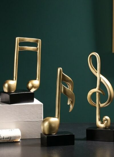 Resin Music Notes Decor