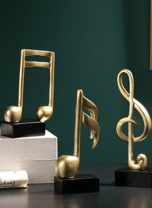 Resin Music Notes Decor