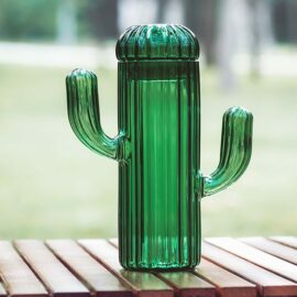 Cactus Glass Jar