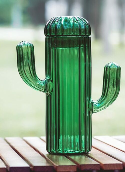Cactus Glass Jar