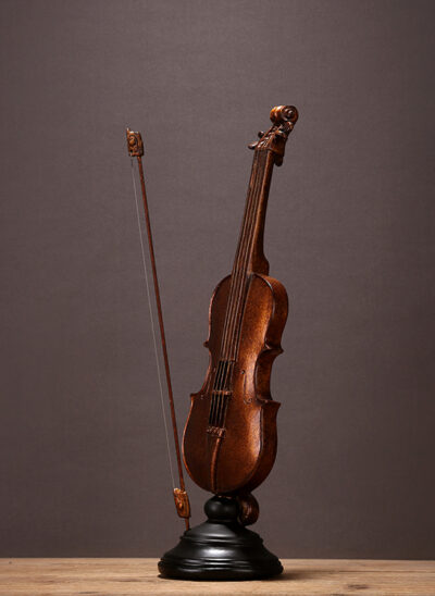 Large Resin Violin Figurine