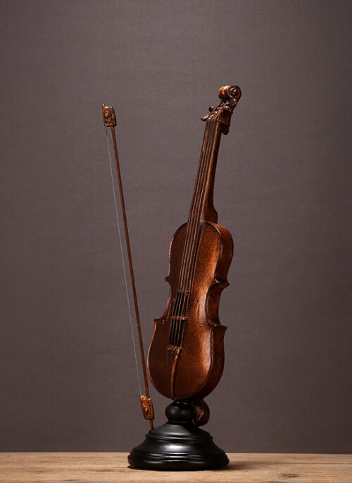 Large Resin Violin Figurine