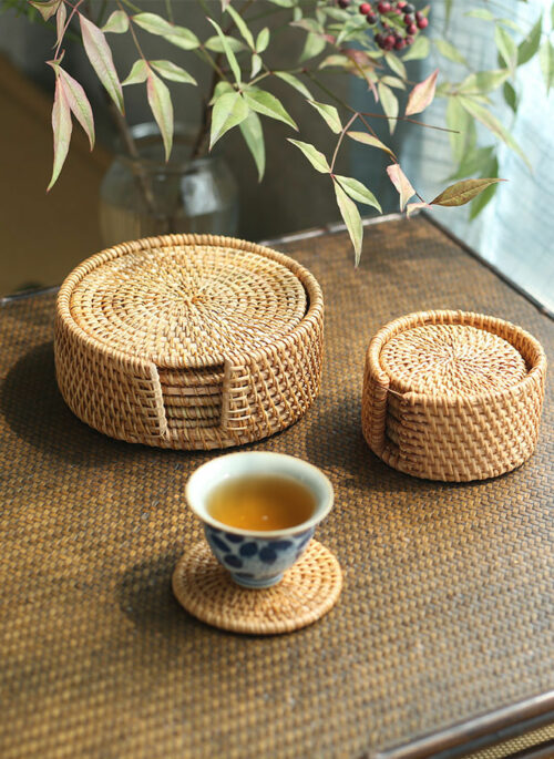 Rattan Coaster and Placemat Sets