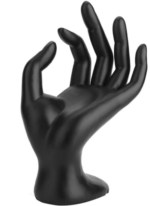 Black Resin OK Hand Ornament