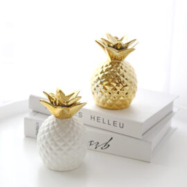 Ceramic Golden Pineapple Piggy Banks