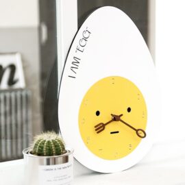 Egg with Face Acrylic Wall Clock