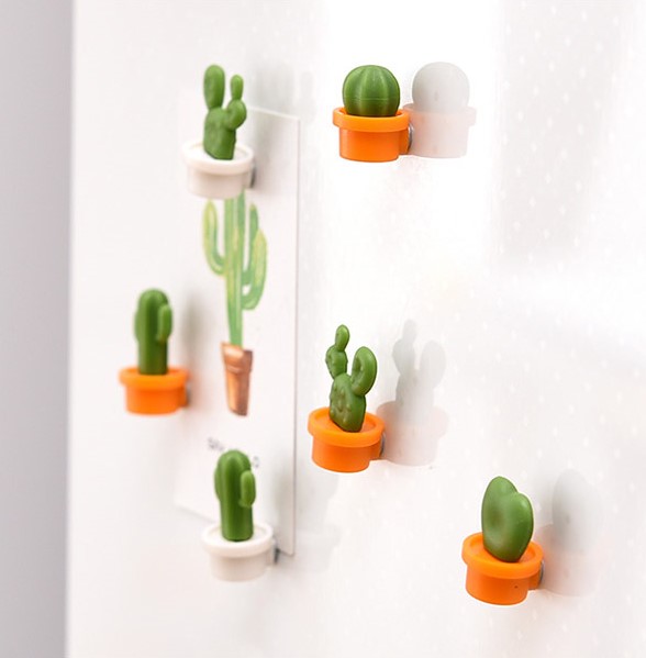 Mini Cactus Refrigerator Magnets
