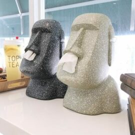 Resin Moai Inspired Tissue Holder