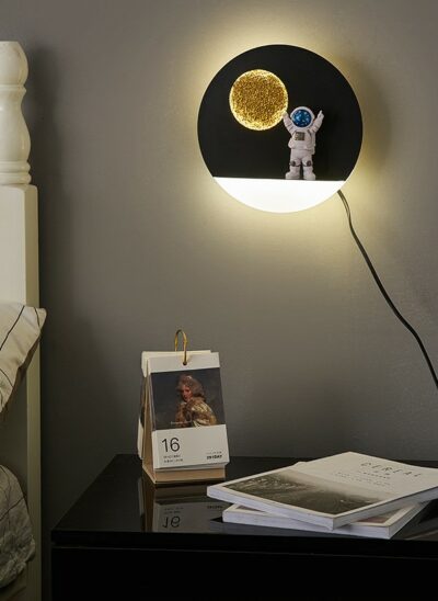 Astronaut on Moon Wall Lamp