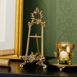 Brass Multipurpose Stand with Baroque Details