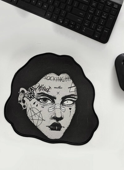 Witch with Tattoos Mouse Pad