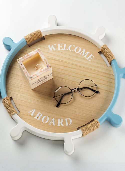 Wooden Helm-Shaped Tray