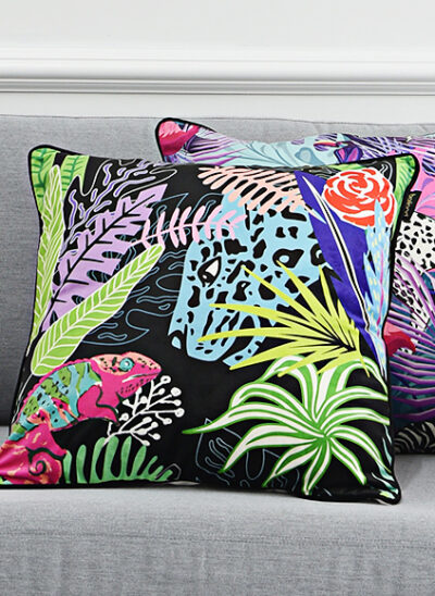 Cartoon Jungle Print Pillowcase