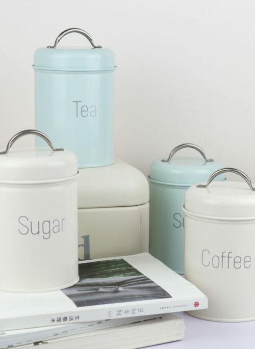 Pastel-Colored Powder Canister