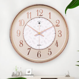 Rose Gold Vintage Round Clock