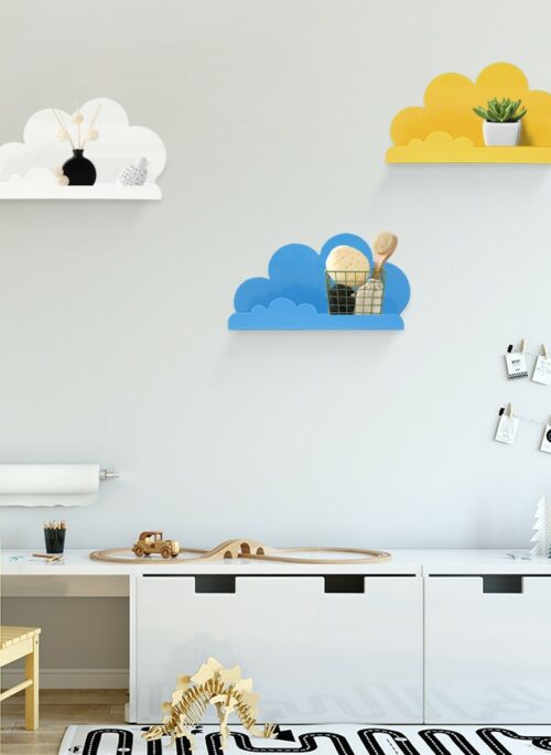 Plastic Cloud-Shaped Wall Shelf