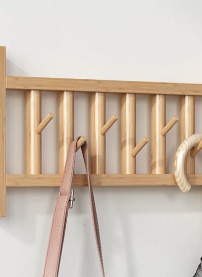 Rectangular Bamboo Wall Hooks