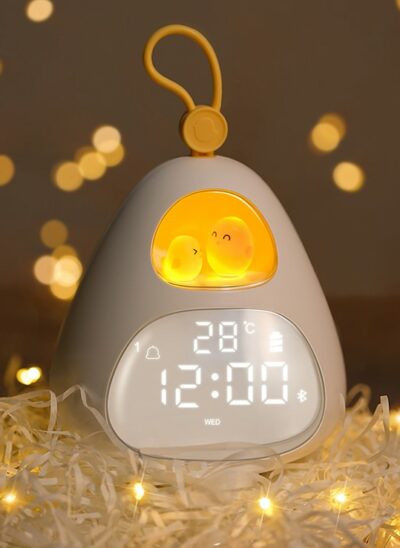 Plastic Bird Nest Smart Alarm Clock Lamp