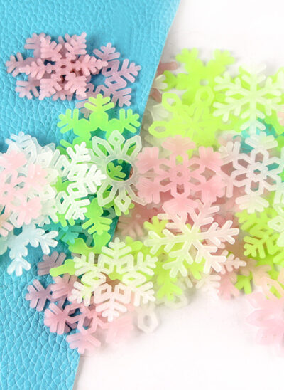 Plastic Luminous Snowflake Ceiling Decoration
