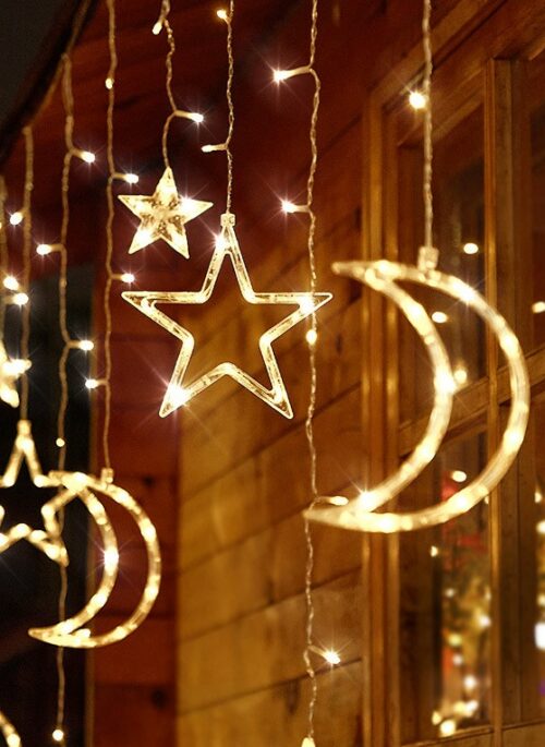 Star and Moon String Light