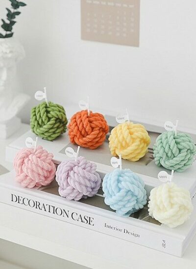Twisted Rope Ball Candle