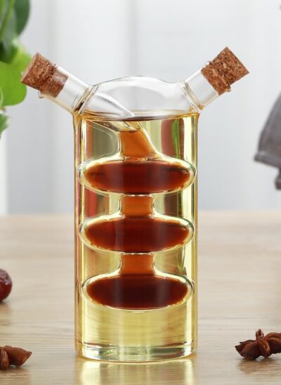 Two Liquid Illusion Condiments Bottle