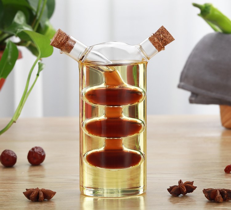 Two Liquid Illusion Condiments Bottle