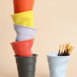 Ceramic Wrinkled Cup