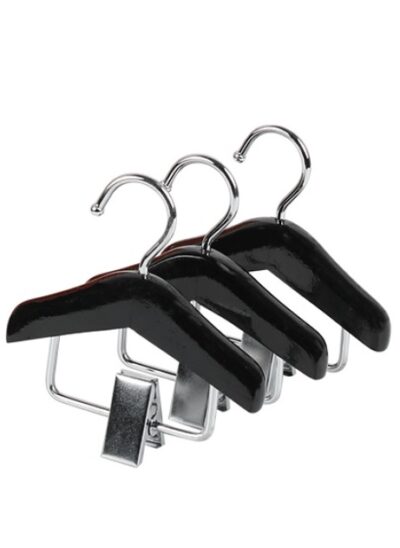 Mini Wooden Hanger with Clip