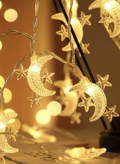Moon with Mini Stars String Light