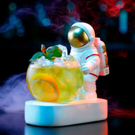 Resin Astronaut Holding a Little Bowl
