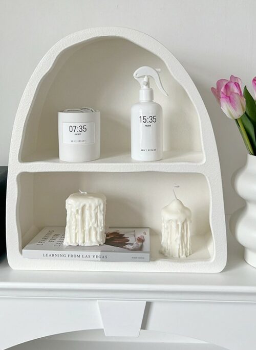 White Arched Nordic Shelf
